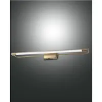 FABAS LUCE LED-Wandleuchte Rapallo, messing, IP44, 60 cm Rapallo, messing / gold, für Flurbereich, Metall, Modern, Wandleuchte, Wandlampe Innen