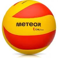 Meteor Volleyball Schulball Spielball Trainingsvolleyball CHILI #4 gelb/rot