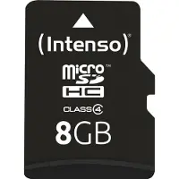 Intenso 8 GB microSDHC Karte Class 4 inkl. SD-Adapter