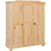 Inter Link Kleiderschrank BERN Natur Massivholz