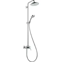 Hansgrohe Showerpipe Croma 220 für Dusche Chrom mit Brausenmischer
