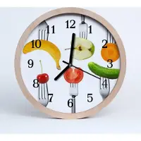 Tulup Holzuhr 30fi cm wanduhr - Obst Küche