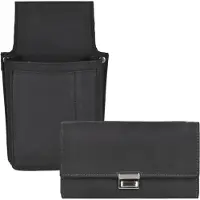Green Burry Greenburry Kellnerbörse mit Holster Kellnerset Kellnergeldbörse Leder schwarz Set rustikal