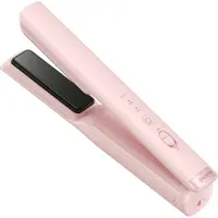 Dreame Hair Glamour Haarglätter, 2-in-1 kabelloser tragbarer Glätteisen, negative Ionen, gleichmäßige Wärmeverteilung Rosa