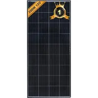 EnjoySolar enjoy solar Solarpanel monokristallines Solarmodul 200W 12V (schwarzer Rahmen), 158,75mm Perc-Zellen, 0% MwSt.