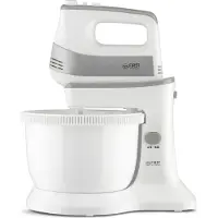 TZS First Austria Handmixer mit 3,5L Kunststoffschüssel mit Automatikantrieb, 500W, 5 Geschwindigkeiten, Turbofunktion, inkl. Knethaken und Rührbesen