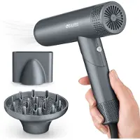 OEM F424 AirPower+ Ionen Föhn Profi Haartrockner Leicht Leise 1700 W - mit Magnet-Stylingspitze Diffusor für Locken Professioneller Hair Dryer