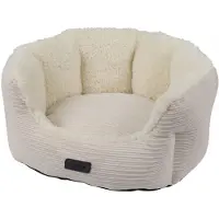 Nobby Komfortbett Kamba oval beige, Maße: 86 x 70 x 24 cm
