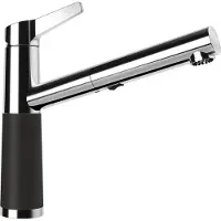 Schock Armatur SC-510 in ONYX mit Zugauslauf / CRISTALITE Basic Line / Einhebelmischer