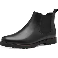 Tamaris Damen Stiefeletten/ Chelsea Boots Schwarz Leder Größe: 41