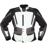 Modeka Viper LT Motorrad Textiljacke, hellgrau/dunkelgrau/schwarz, L