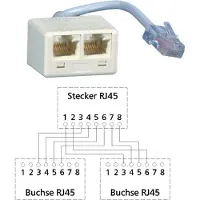 BTR NETCOM 130608480101-E, RJ-45, 2 x RJ-45, männlich/weiblich