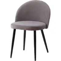 HTI Stuhl Tampa, gepolstert, mit niedriger, halbrunder Rückenlehne, 53 cm breit, 77 cm hoch