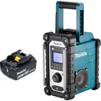 Makita DMR 116 G1 Akku Baustellenradio 14,4 - 18 V AM FM AUX + 1x Akku 6,0 Ah - ohne Ladegerät