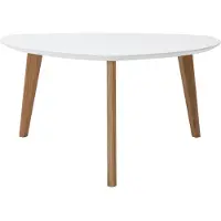 Miliboo - Design-Couchtisch Weiß L80 cm EKKA