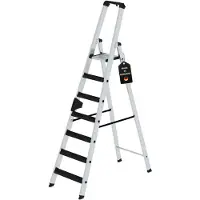 Proregal Stufen-Stehleiter einseitig begehbar mit clip-step relax 7 Stufen