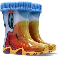 Demar Kinder STORMER LUX Jungen Mädchen Thermostiefel Gummistiefel gefüttert Größe: 22/23, Herstellerfarbe: Ente
