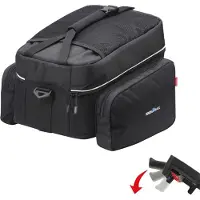 Klickfix Rackpack Touring, Hinten, Fahrradtasche, Schwarz, 20 l, 10 kg, 350 mm