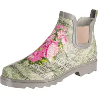 Beck Damen Gummistiefel Regenstiefel Kurzschaft Stiefel Stiefelette, Farbe:Mehrfarbig, Schuhgröße:EUR 37, Artikel:-869 Landlust