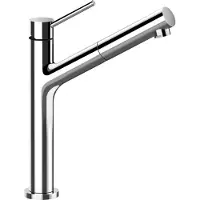 Schock Armatur DION in CHROM mit Zugauslauf / Einhandmischer / Mischbatterie