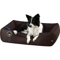 BedDog Hundebett ZARA,(L) ca. 80x65x18cm,CHOCOLATE (braun)
