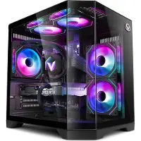 VIBOX IV-576 Gaming PC - AMD Ryzen 7 5700X 4,6 GHz - Nvidia RTX 3050 6 GB - 16 GB RAM - 500 GB SSD - Windows 11 - WiFi 6 + Bluetooth 5.4