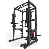 ATLETICA R7-Stryker Power Rack | 220cm Höhe | Mit Jammer und Spotter Arme, Dip-Station, J-Hooks, Landmine, Weight Pins, Band Pegs