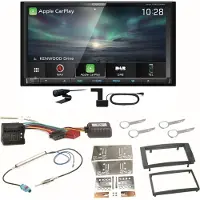 Kenwood DNX-7190DABS Android Auto Carplay CD Einbauset für T5 2003-2015 Multivan