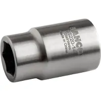 Pgb-Europe 1/2 Steckschlüssel-Einsatz aus Edelstahl, Sechskant, 22 mm