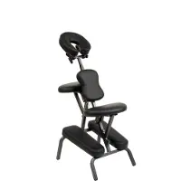Bc-elec - BC001-BLACK Schwarzer faltbarer und tragbarer Massagestuhl und Tattoo + Tragetasche