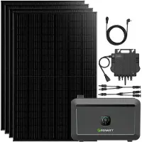 Growatt NOAH 2000 Balkonkraftwerk 1820W mit NEO 800W Microinverter und 5M AC Kabel, App-Steuerung, Plug-and-Play