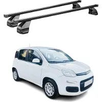 Menabo Dachträger Grundtäger für Fiat Panda 2012-2025 75kg Stahl Schwarz 2 tlg