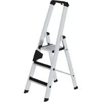 Proregal Stufen-Stehleiter einseitig begehbar mit clip-step 3 Stufen
