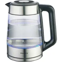 Klausberg Elektrischer Wasserkocher aus Glas, 1,7 l, KB-7888, LED RGB