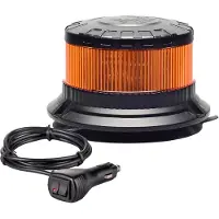 Berger & Schroeter | LED Rundumkennleuchte Magnet 12/24 V, Festmontage, Magnetmontage mit starkem Saugnapf, automatischer Lichtsensor für Tag- & Nacht