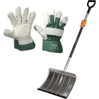 Freund Victoria Freund-Victoria - Alu-Schneeschieber mit Flüsterkante inkl. Handschuhe Worker