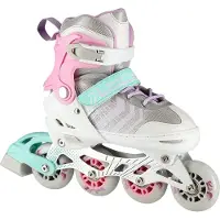 NILS NH18192 4-in-1 Pink Größe S (29-33) Inlineskates/Eishockey-Schlittschuhe