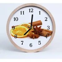 Tulup Holzuhr 20fi cm wanduhr - Zitrone Vanille