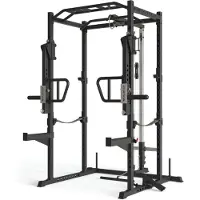 ATLETICA R5-Boost Power Rack | Power Rack mit Jammer Arms | in zwei Höhen verfügbar | Anspruchsvolles Ganzkörpertraining | 213 cm Höhe