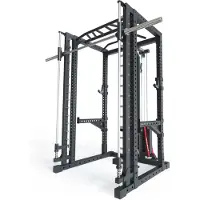 ATLETICA R7-Daemon Power Rack | 200cm Höhe | Mit Steckgewichten und Smith Machine | Smith kann optional vor oder hinter dem Rack angebracht werden