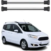 Omtec Dachträger für Ford Transit Courier / Tourneo Courier 2014-2023 75kg Alu Grau 2x