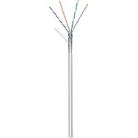 Goobay CAT 5e Netzwerkkabel, F/UTP, Grau, Kupferleiter (CU), AWG 26/7 (stranded), PVC-Kabelmantel, 100 m, 100 m, Cat5e, F/UTP (FTP), Grau
