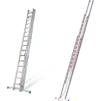 Mauderer Alutechnik Mauderer Bavaria Seilzugleiter 965 mit Klapptraverse verstärkte 3x14 Dreikantsprossen