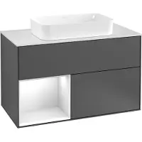 Villeroy & Boch V&B Waschtischunterschrank FINION 1000x603x501 Abdpl wh Reg Wln Ve/Peony