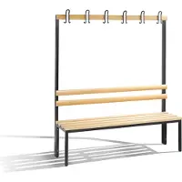 CP Garderobenbank mit Haken Basic 8051-100 buche Holz 150,0 cm