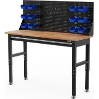 HBM Heavy Duty Werkbank 152 cm, mit einer Schublade und Rückwand