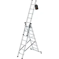 Proregal Mehrzweckleiter 3-teilig mit nivello-Traverse 3x7 Sprossen