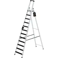 Proregal Stufen-Stehleiter einseitig begehbar mit clip-step relax 14 Stufen