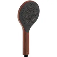 Wenko Duschkopf Watersaving Wood, Ø 12 cm, Braun