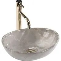 REA Aufsatzwaschbecken Sofia Mini Kashmir Oval Grey